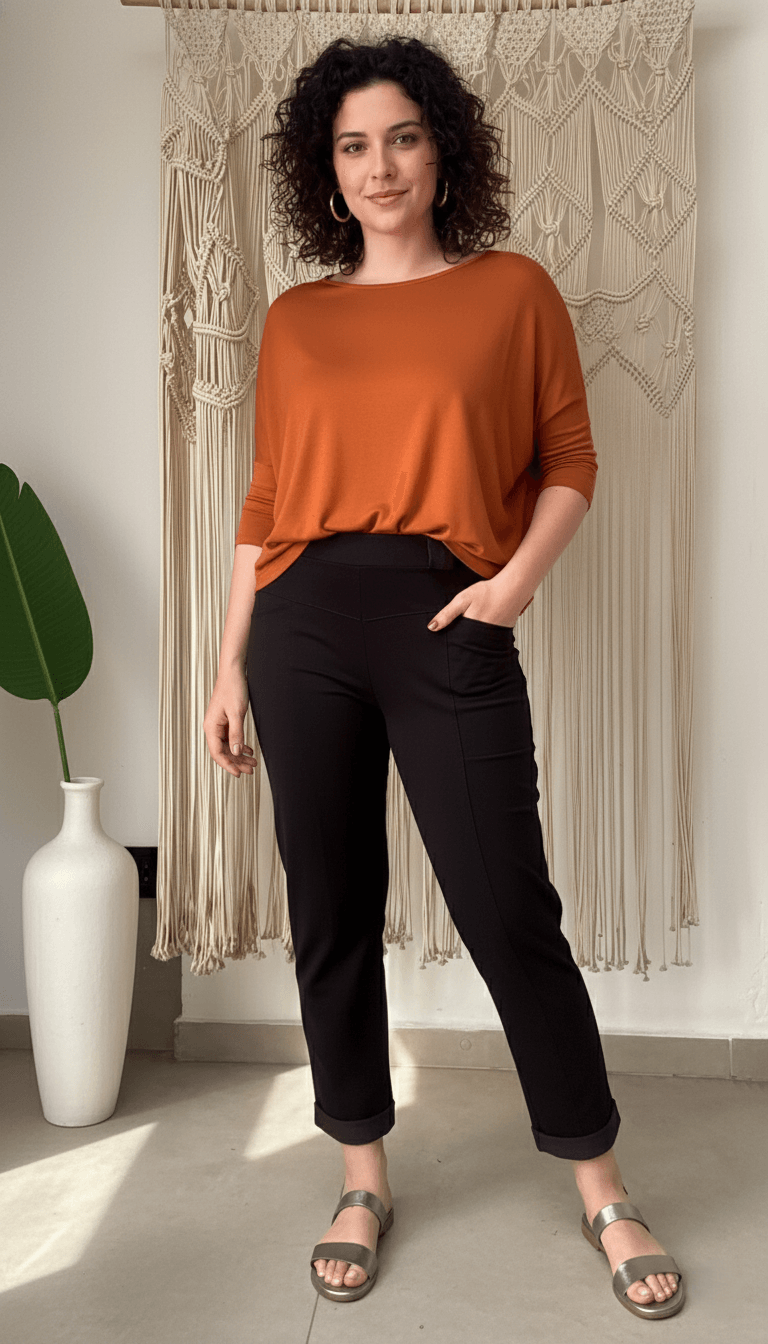 Calça Renata - Moletinho Jeans